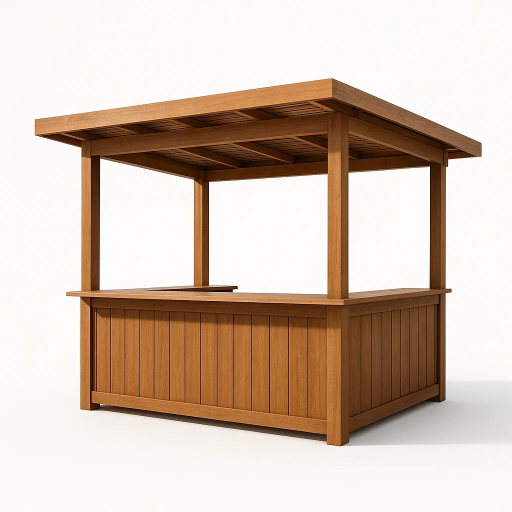 Bar da giardino in Legno Impregnato Marrone 200x150x200 cm-FURNPALO