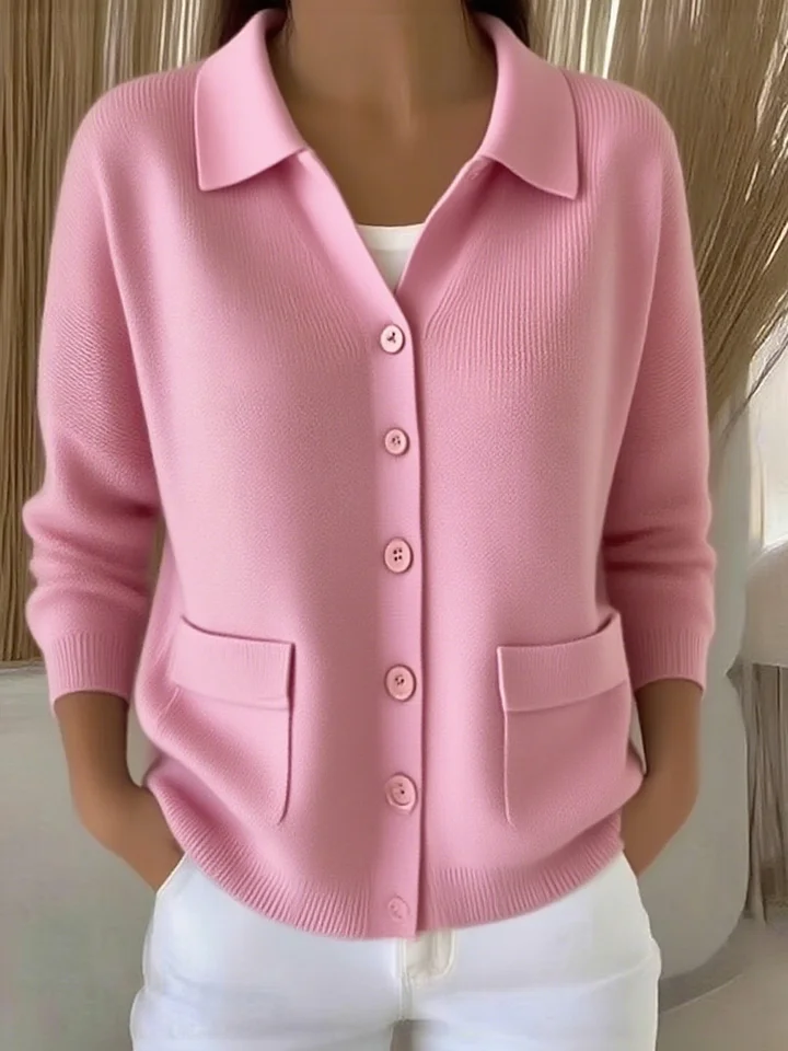 CLEARANCE SALE🔥Women's Double Pocket Solid Button-Down Shirt