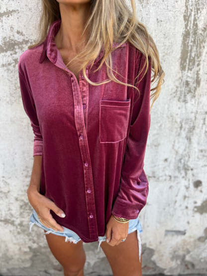 CLEARANCE SALE🔥Women's Velvet Shirt