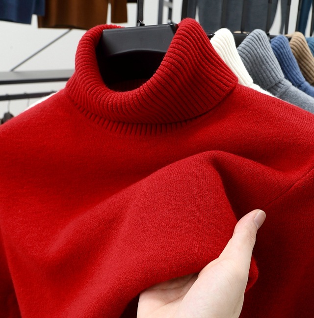 🔥Christmas Sale 50%🔥 - Men's Pullover Turtleneck Cashmere Sweater