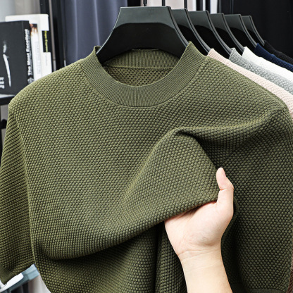 Last Day 50% OFF🔥Men's summer cotton pineapple pattern knitted short sleeves (Buy 2 Free Shipping)