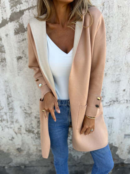 NEW🔥 2025 Women's Button Down Hooded Jacket