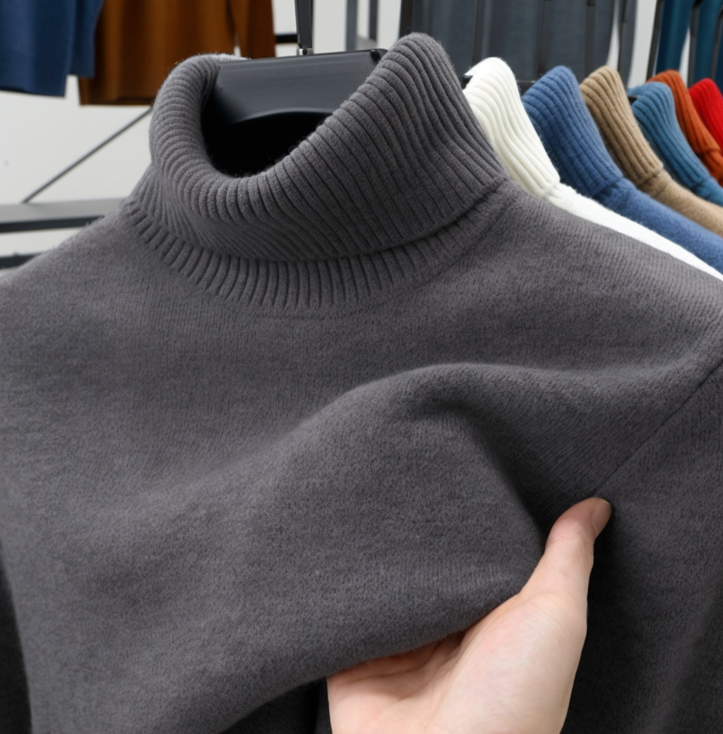 🔥Christmas Sale 50%🔥 - Men's Pullover Turtleneck Cashmere Sweater