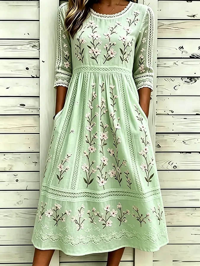 ⏰ LAST DAY SAVE 50% 💥Women's floral printed casual dress