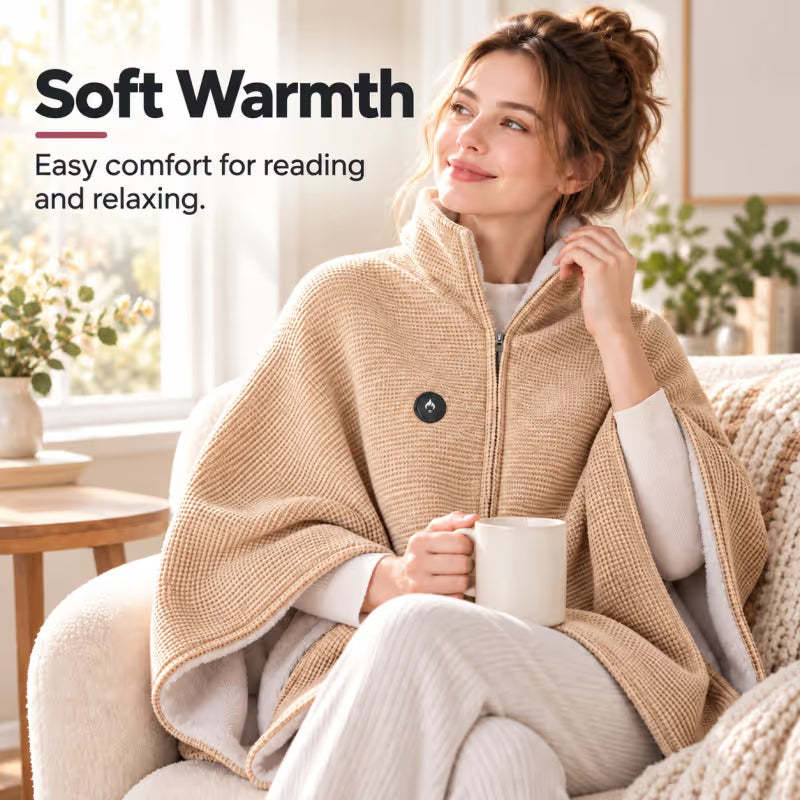 ✨Last Day 50% OFF🔥Wearable Heated Blanket Shawl | Portable USB-Powered Warmth for Home, Work & Outdoors(buy 2 free shipping)
