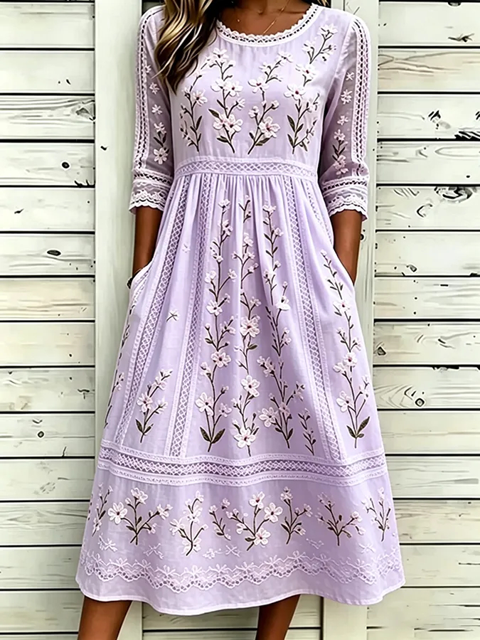 ⏰ LAST DAY SAVE 50% 💥Women's floral printed casual dress