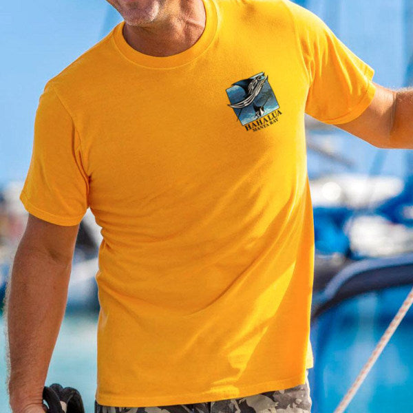 Two-colour Mango Marine Creature T-shirt with a round neckline