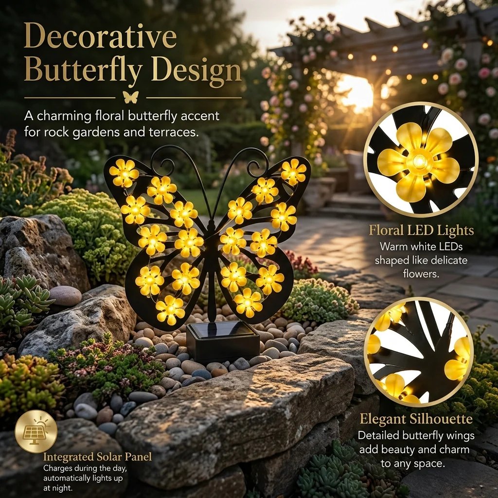 🦋Solar Butterfly Garden Light