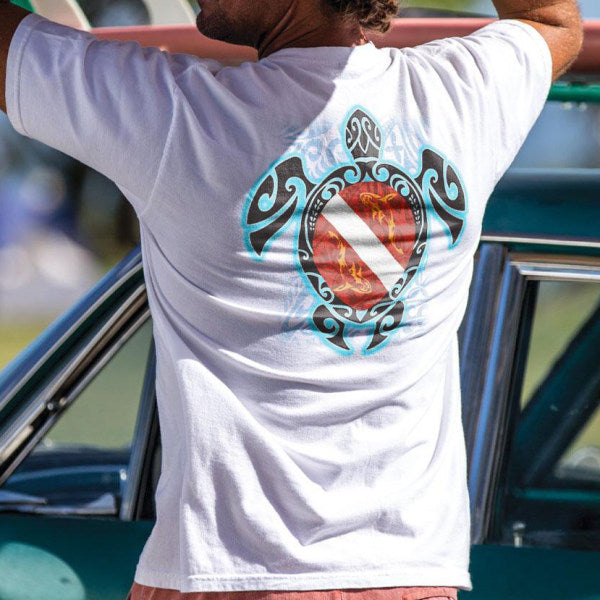 Honu Dive White Crew Short Sleeve T-Shirt