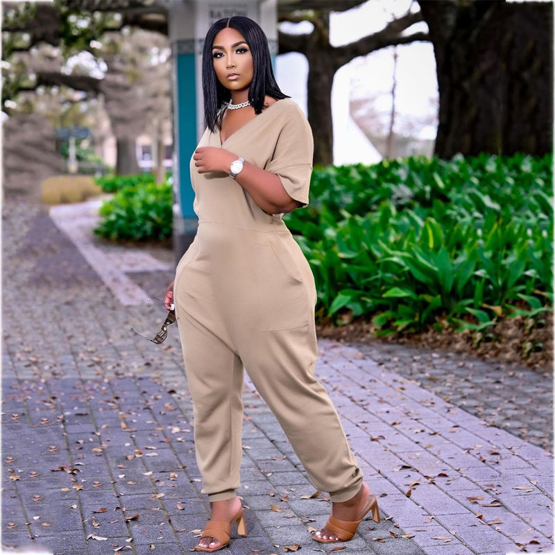 (S-5XL) Oversized Casual Work Jumpsuit