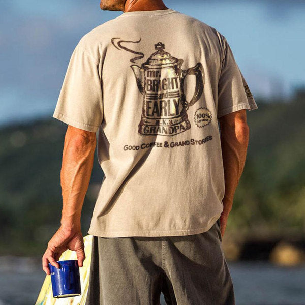 Mr Bright and Early Kona round neck T-shirt