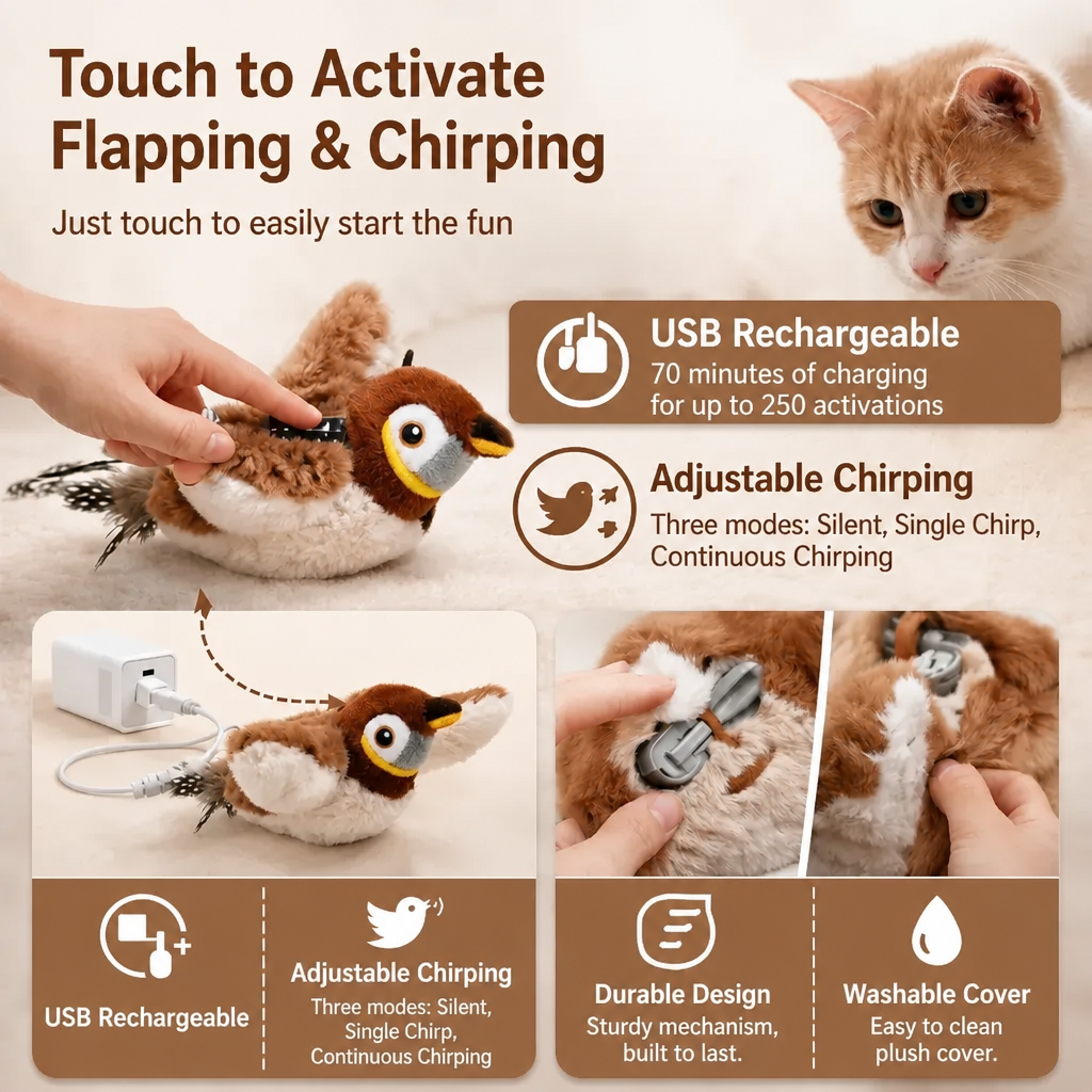 BirdBuddy™ - Interactive Bird Toy for Cats