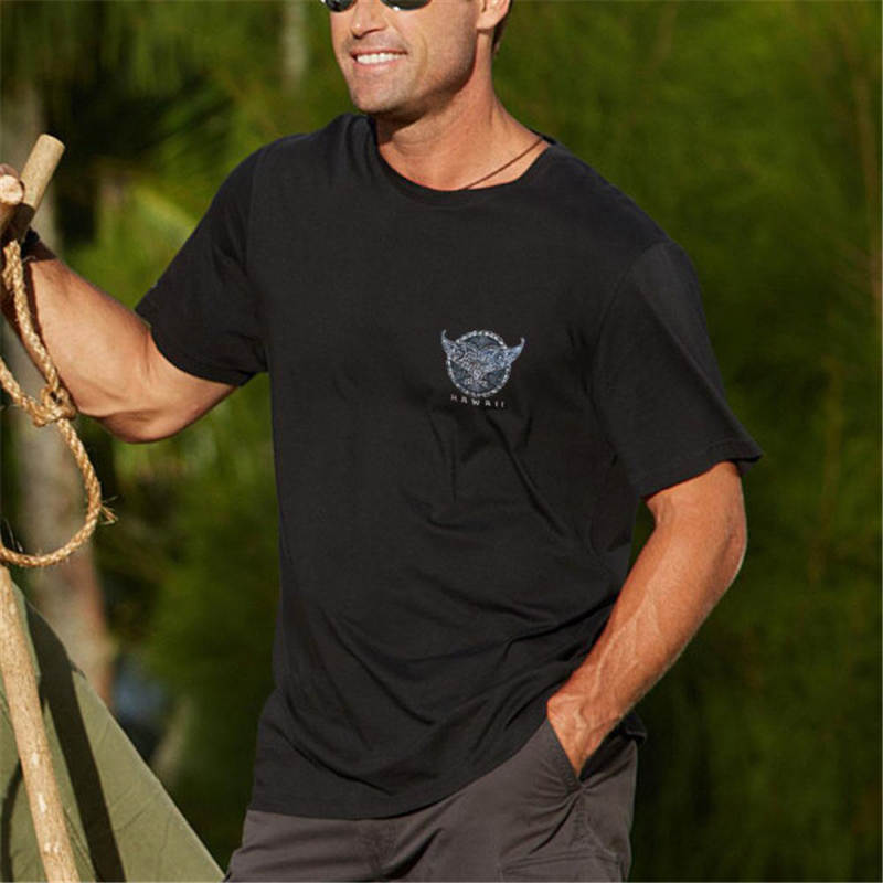 Black Whale Tail short-sleeved T-shirt