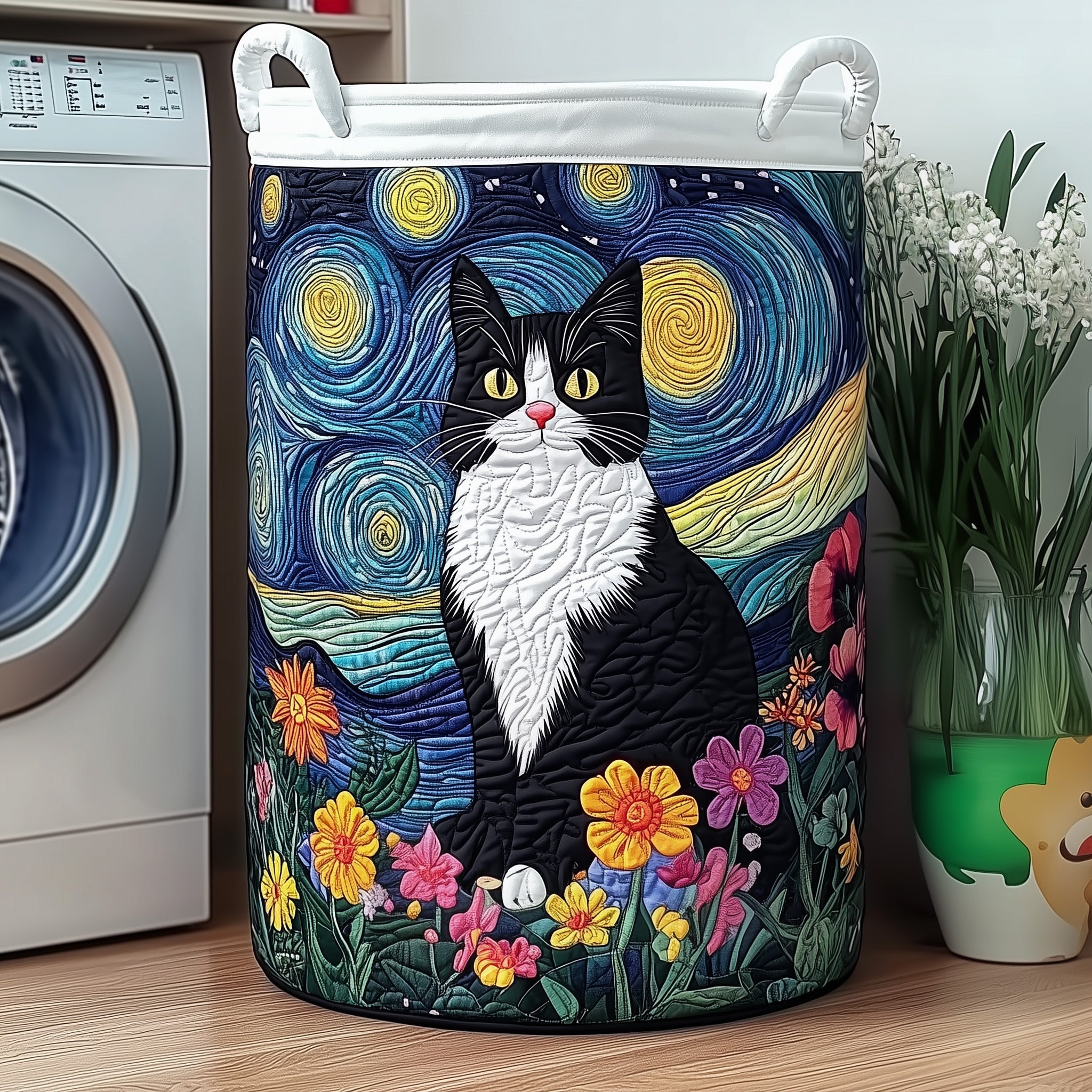 Beautifully Practical Quilted Basket. A