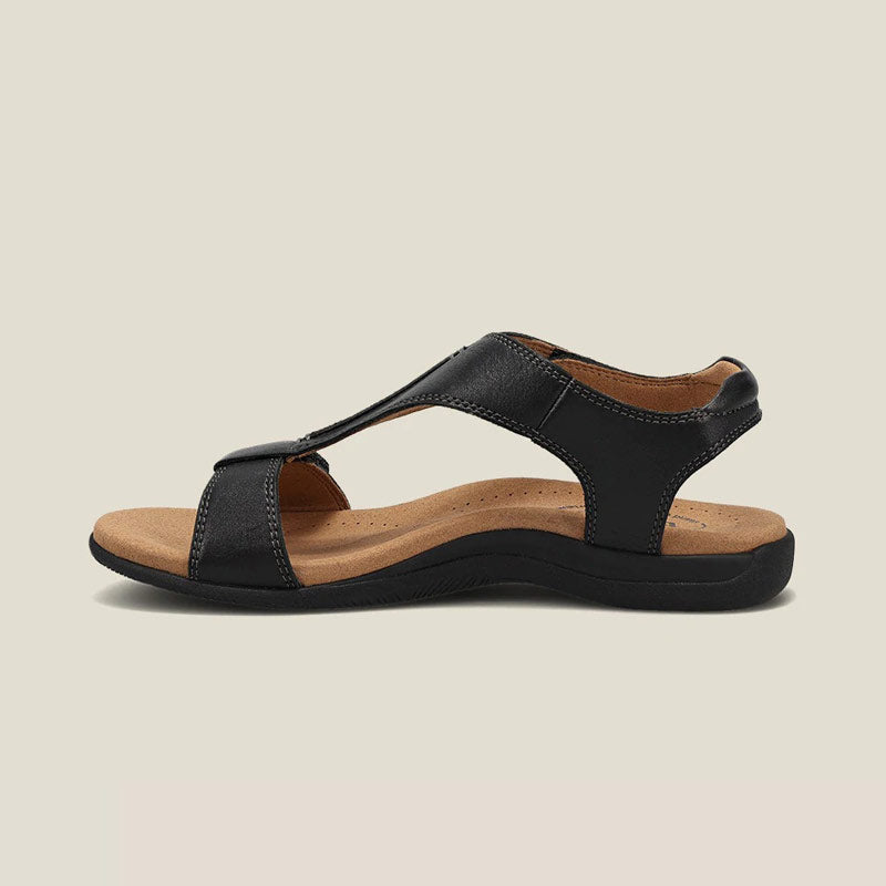 Sursell Shoes Women's Arch Support Flat Sandals