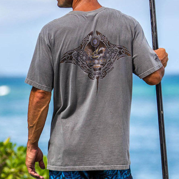 Classic round neck T-shirt Maui Legend Crater