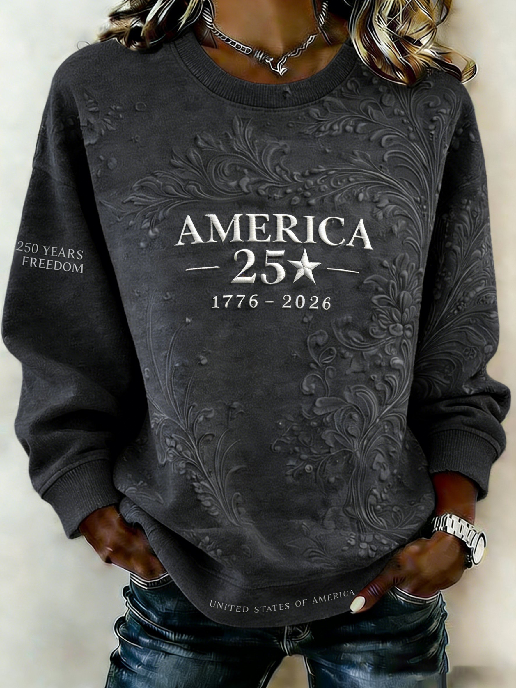 1776-2026 America 250th Anniversary Women's Sweatshirt
