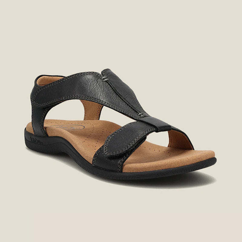 Sursell Shoes Women's Arch Support Flat Sandals