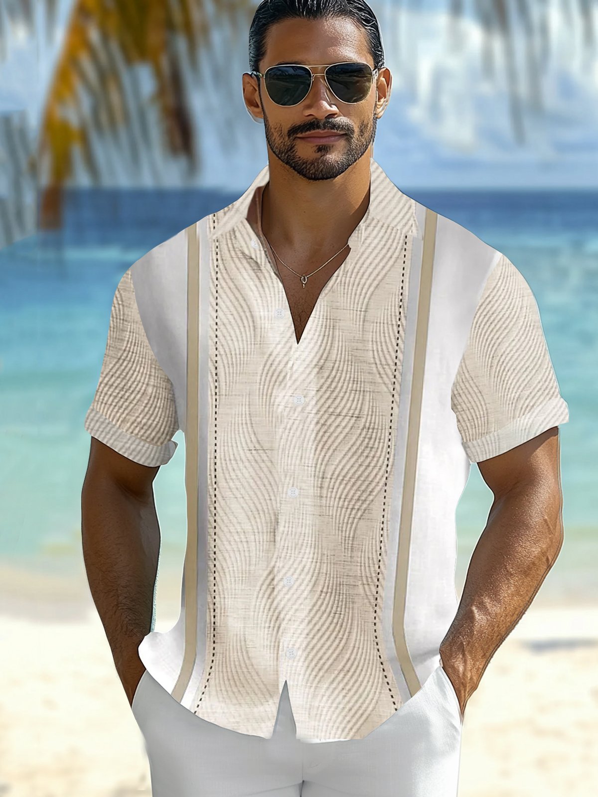 Cargks®Retro Men's Button Pocket Short Sleeve Shirt