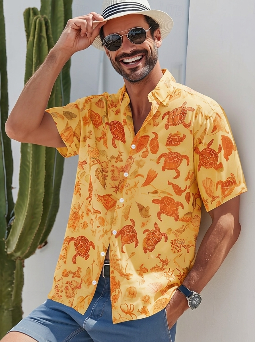 Mariner Turtle Stretch Resort Shirt