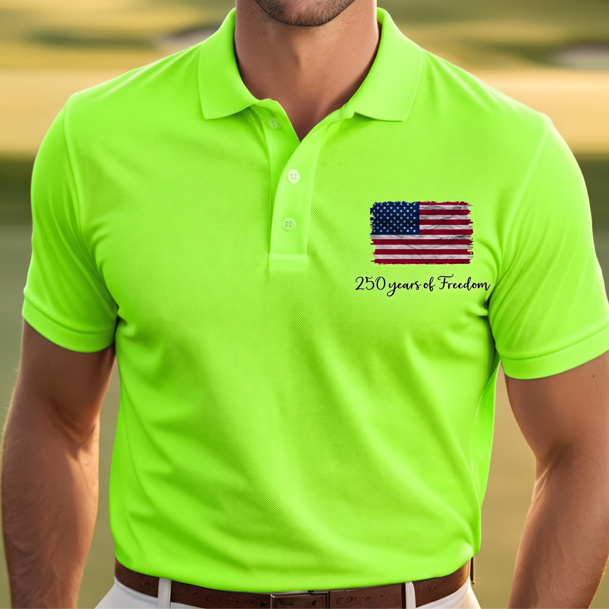 Dry Fit USA Polo Shirt, Retro USA With Flag Shirt, USA Pride, Semiquincentennial Gift,Retro Patriotic American Quick Dry Shirt,Memorial Day