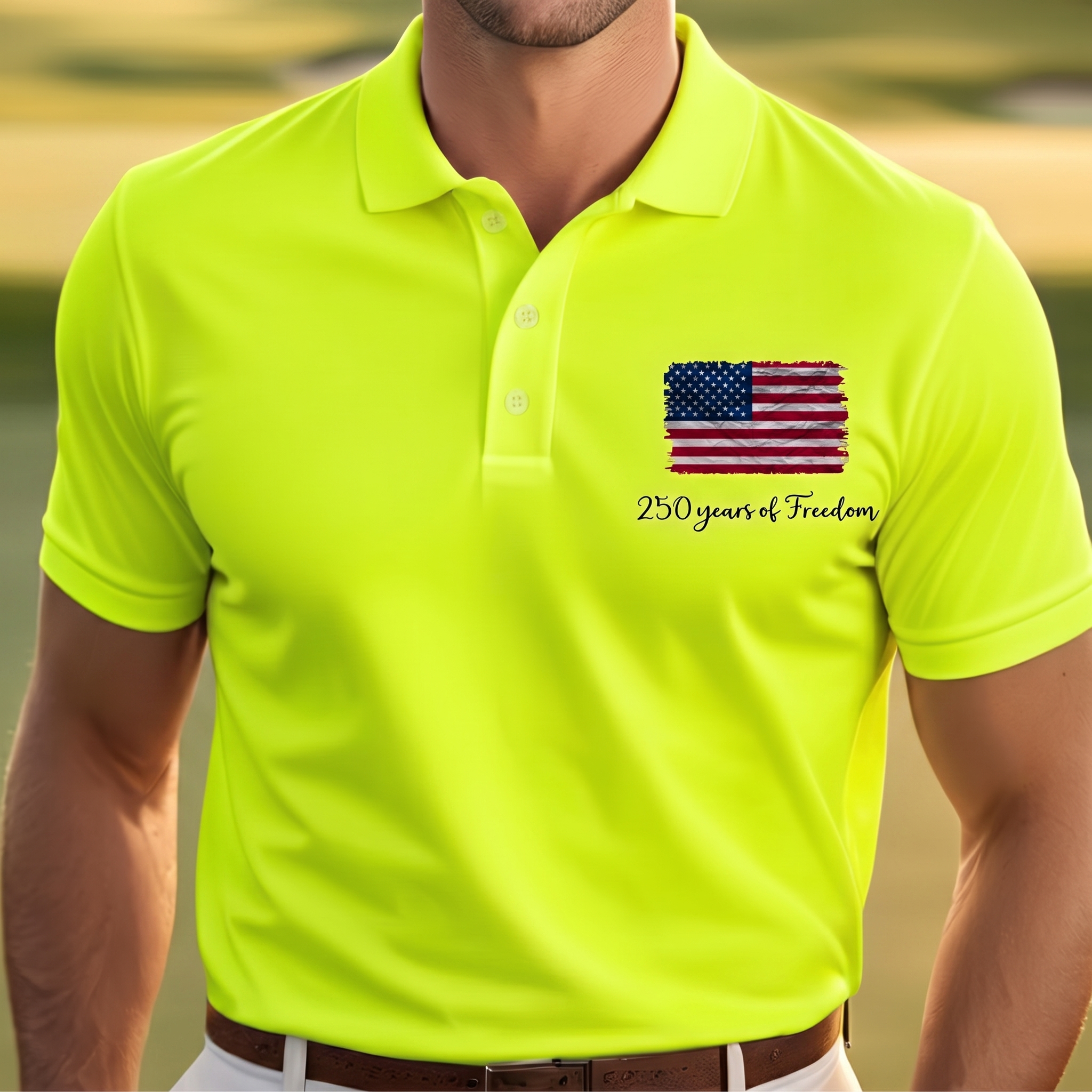 Dry Fit USA Polo Shirt, Retro USA With Flag Shirt, USA Pride, Semiquincentennial Gift,Retro Patriotic American Quick Dry Shirt,Memorial Day