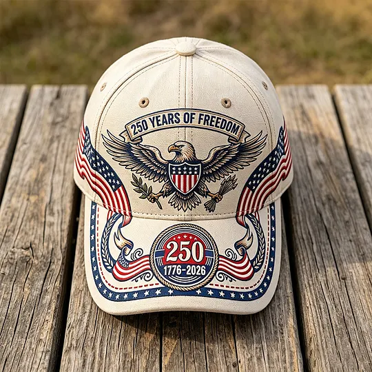 American 250th Anniversary Art Print Casual Hat