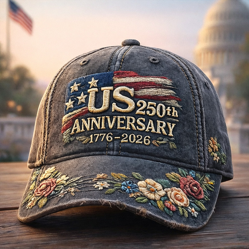 American 250th Anniversary Art Print Casual Hat