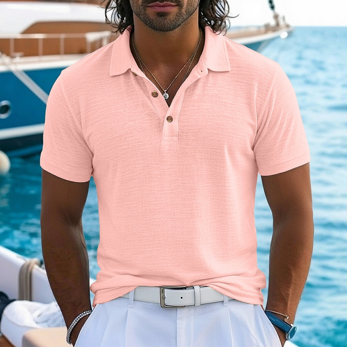 [Copy]Comfort Linen Popover Shirt