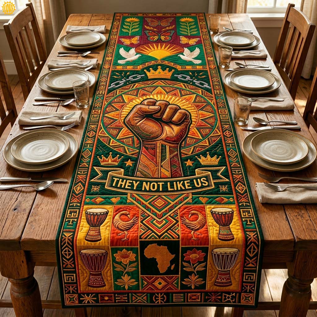 Freedom Fist Heritage Quilted Table Runner GDTONTD564