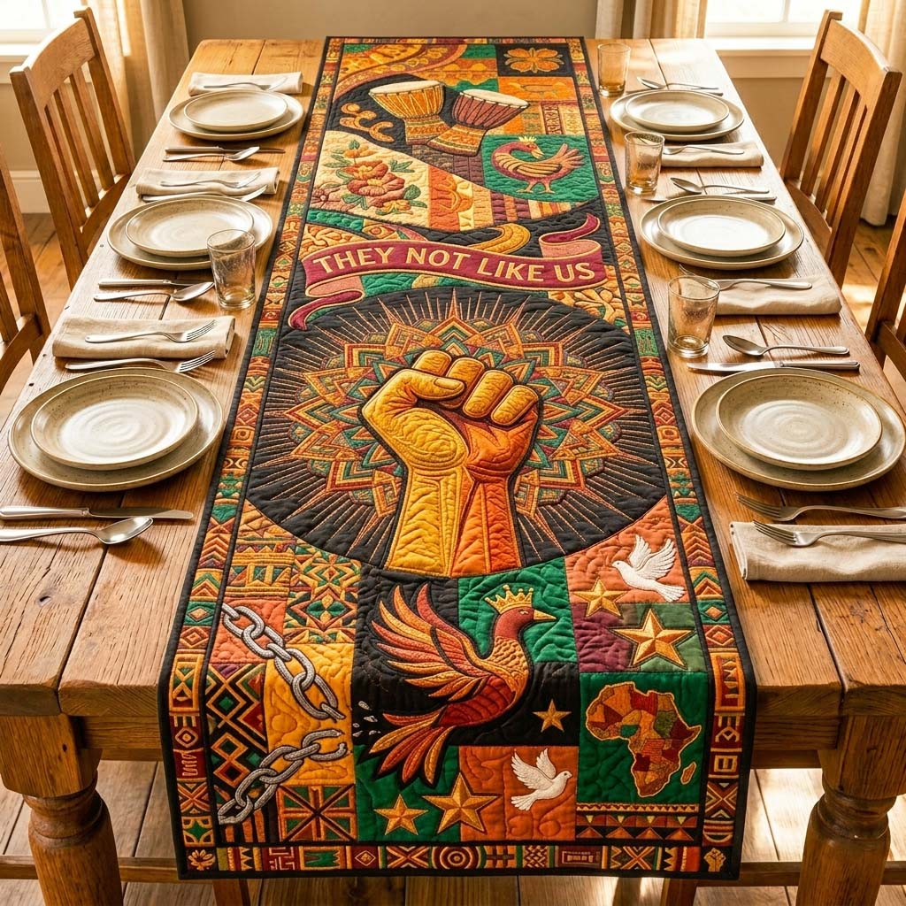Patchwork Power Quilted Table Runner GDTONTD565