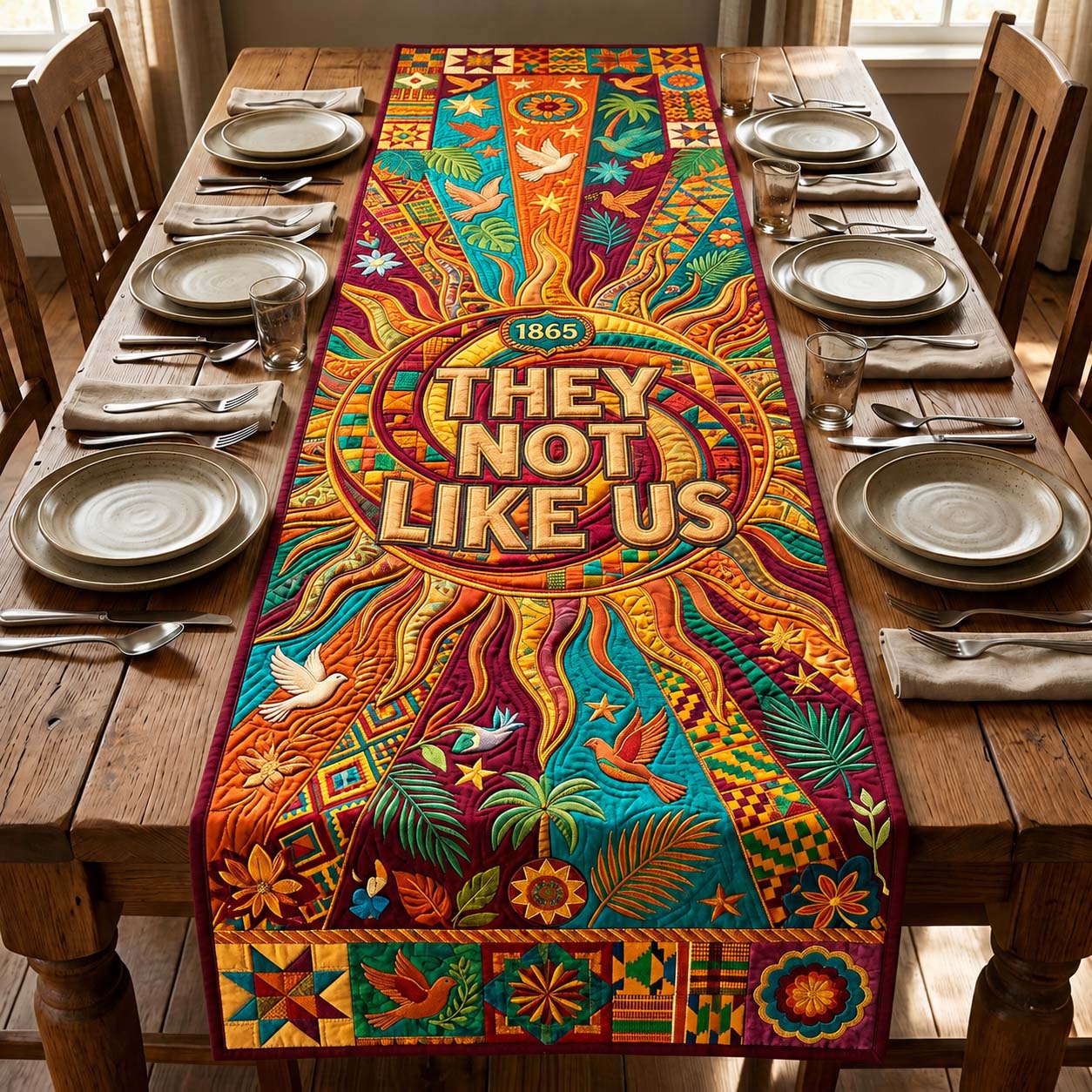Radiant Freedom Quilted Table Runner GDTONTD573