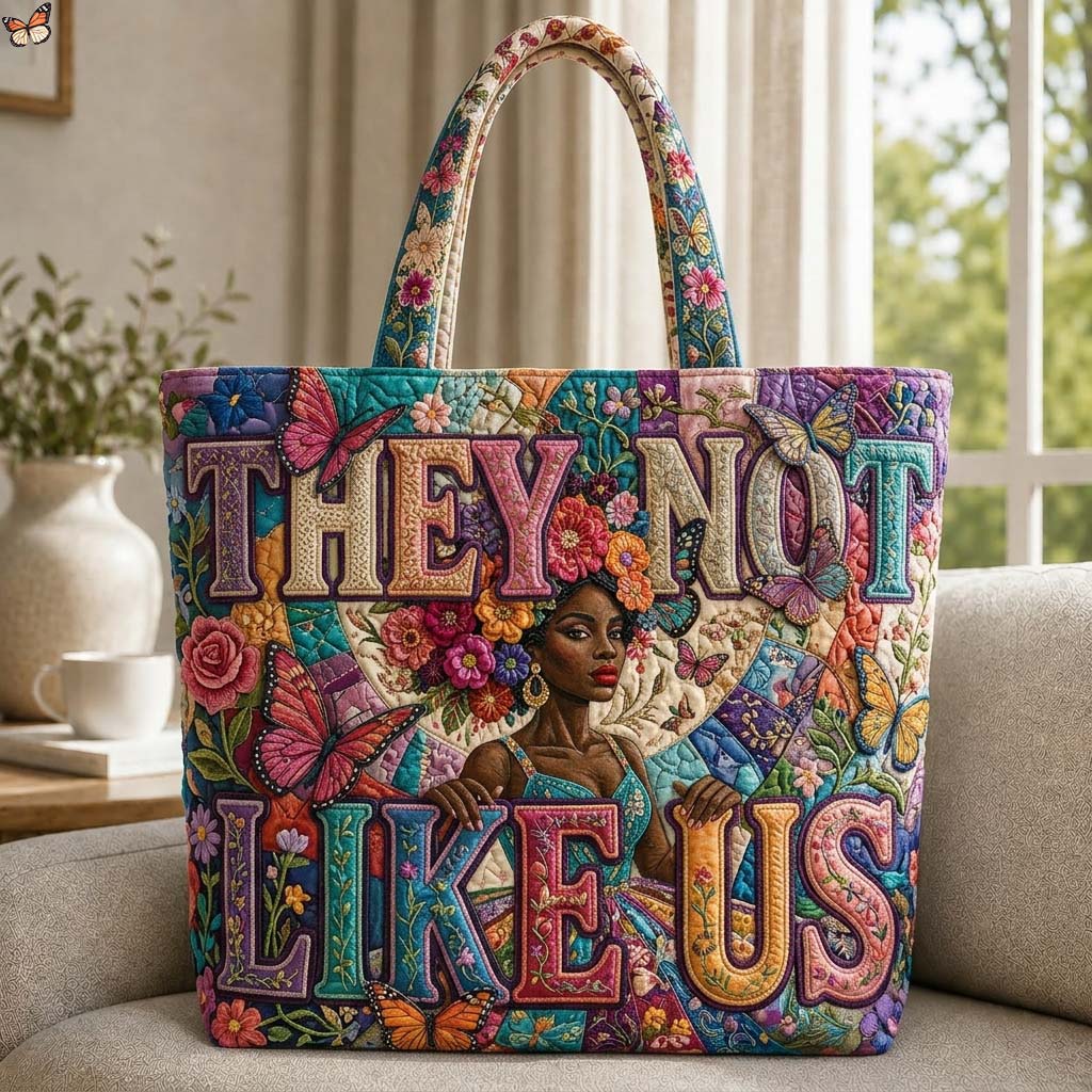 Bold Floral Queen Quilted Tote Bag GDTONTD623