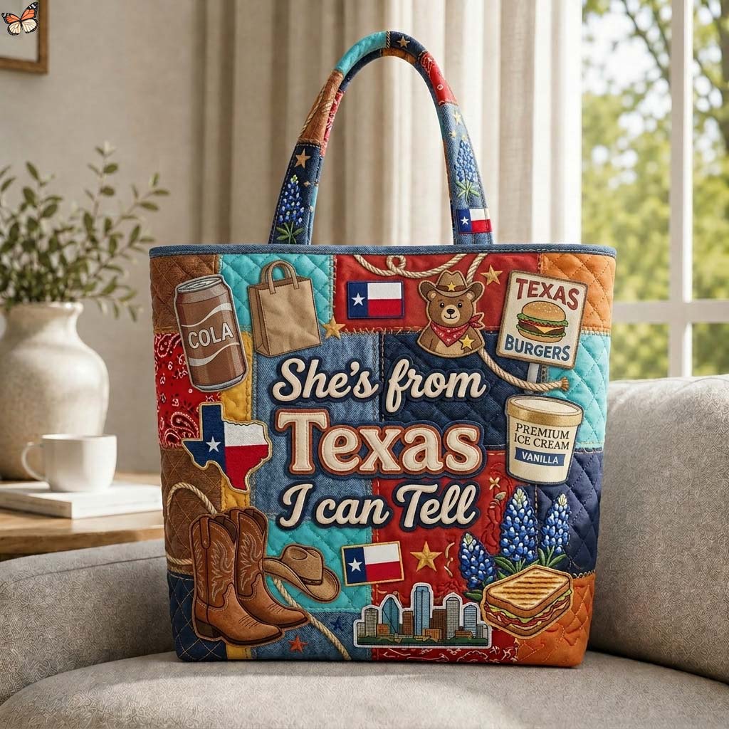 Texas Girl Quilted Tote Bag GDTONTD651