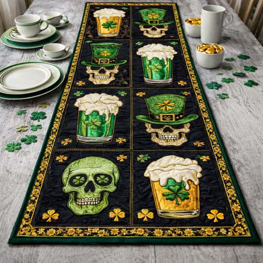 Celtic Skull Brew Quilted Table Runner GFTOHD13413