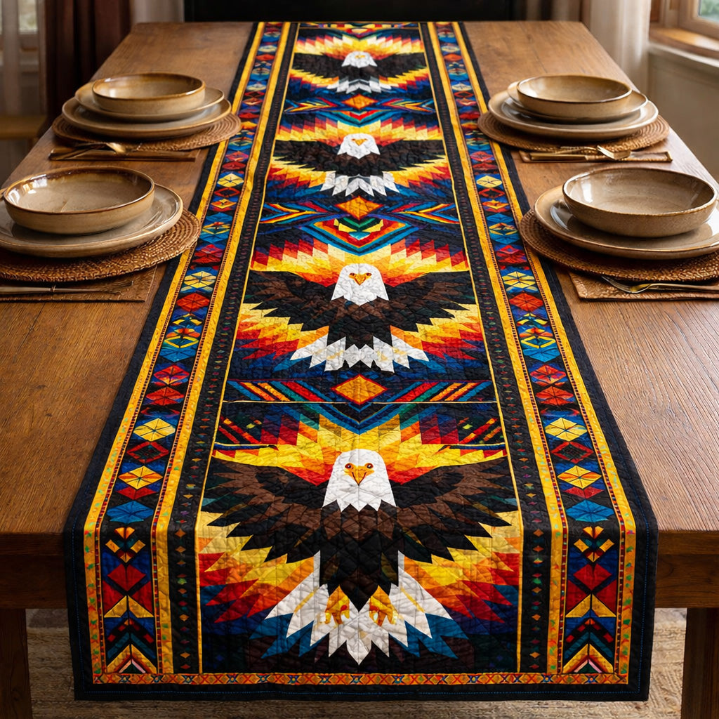 Radiant Tribal Cosmos Quilted Table Runner GFTOHD13838