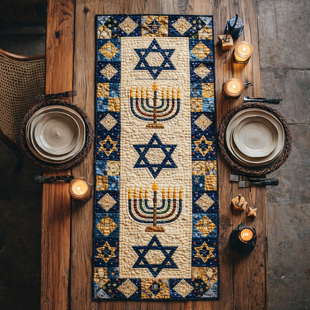 Tradition Star Light Quilted Table Runner GFTOHD13863