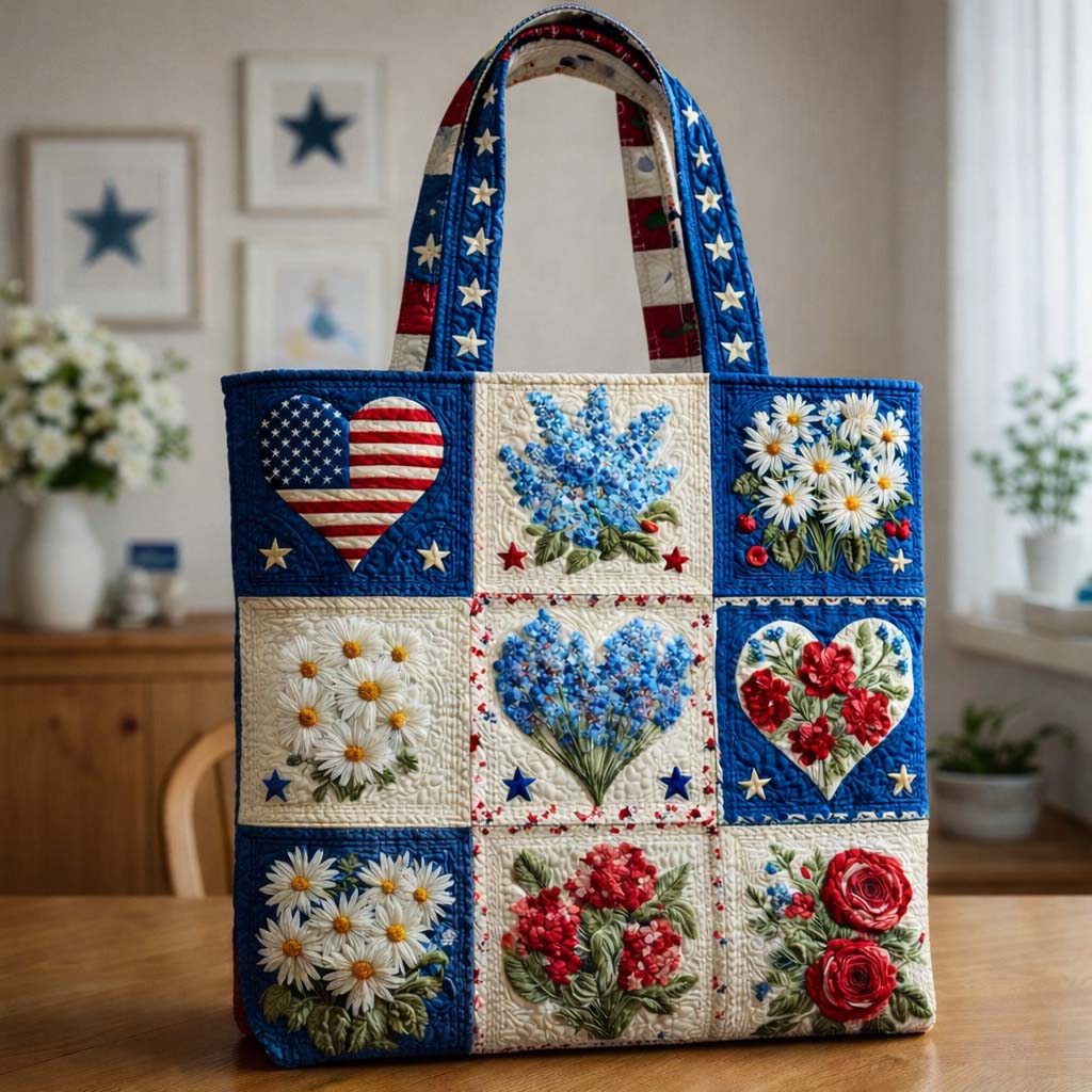 Freedom Garden Quilted Tote Bag GFTOHD14293