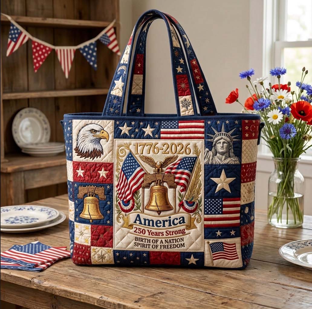 Heritage Emblem Quilted Tote Bag GFTOHD14493