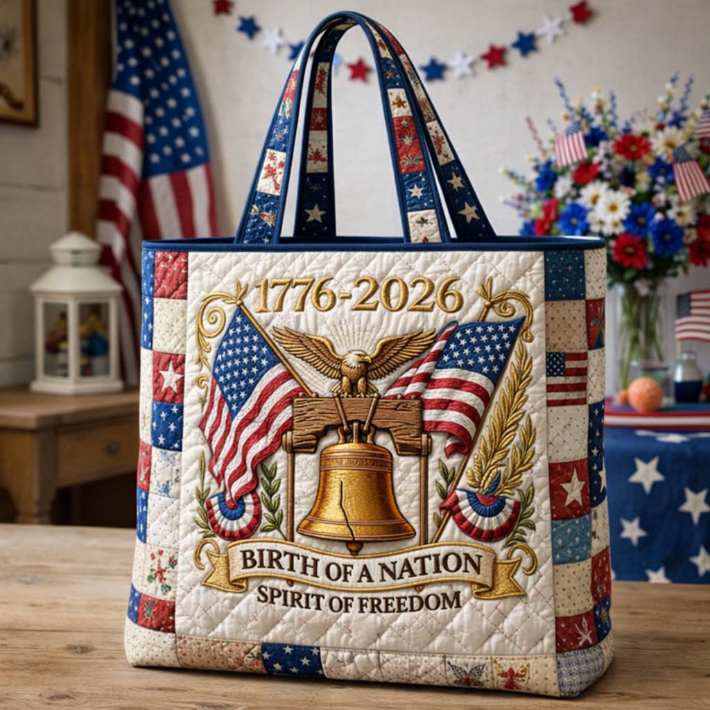 Liberty Bell Quilted Tote Bag GFTOHD14495
