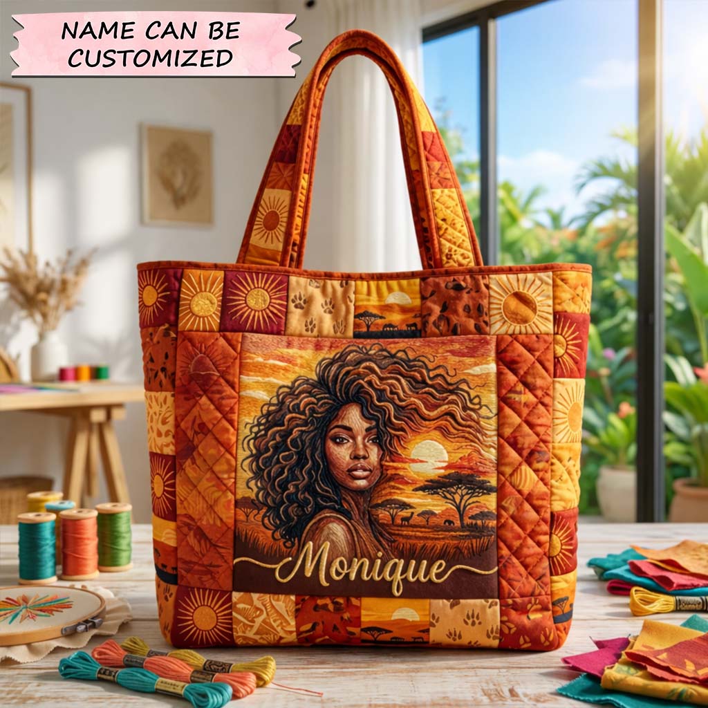 Savanna Sunset Muse Quilted Tote Bag QTCUZ GFTOHD14534