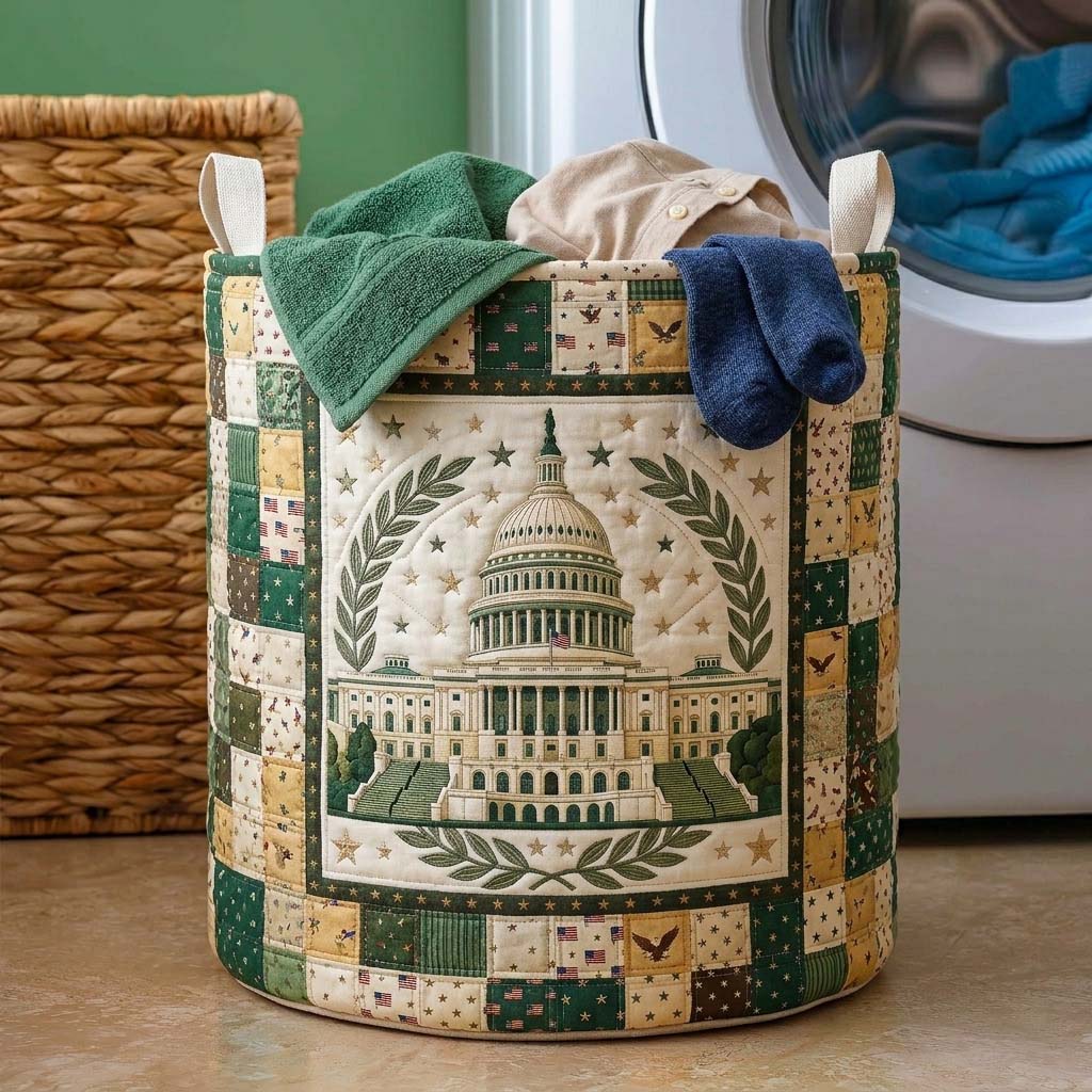 Capitol Legacy Emblem Quilted Laundry Basket GFTOHD14609