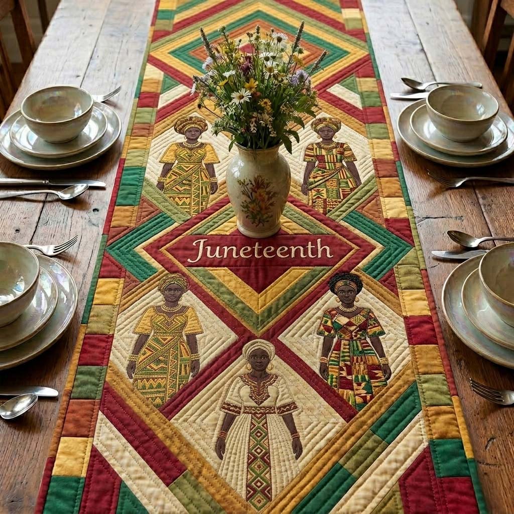 Heritage Diamond Quilted Table Runner GFTOHD14703