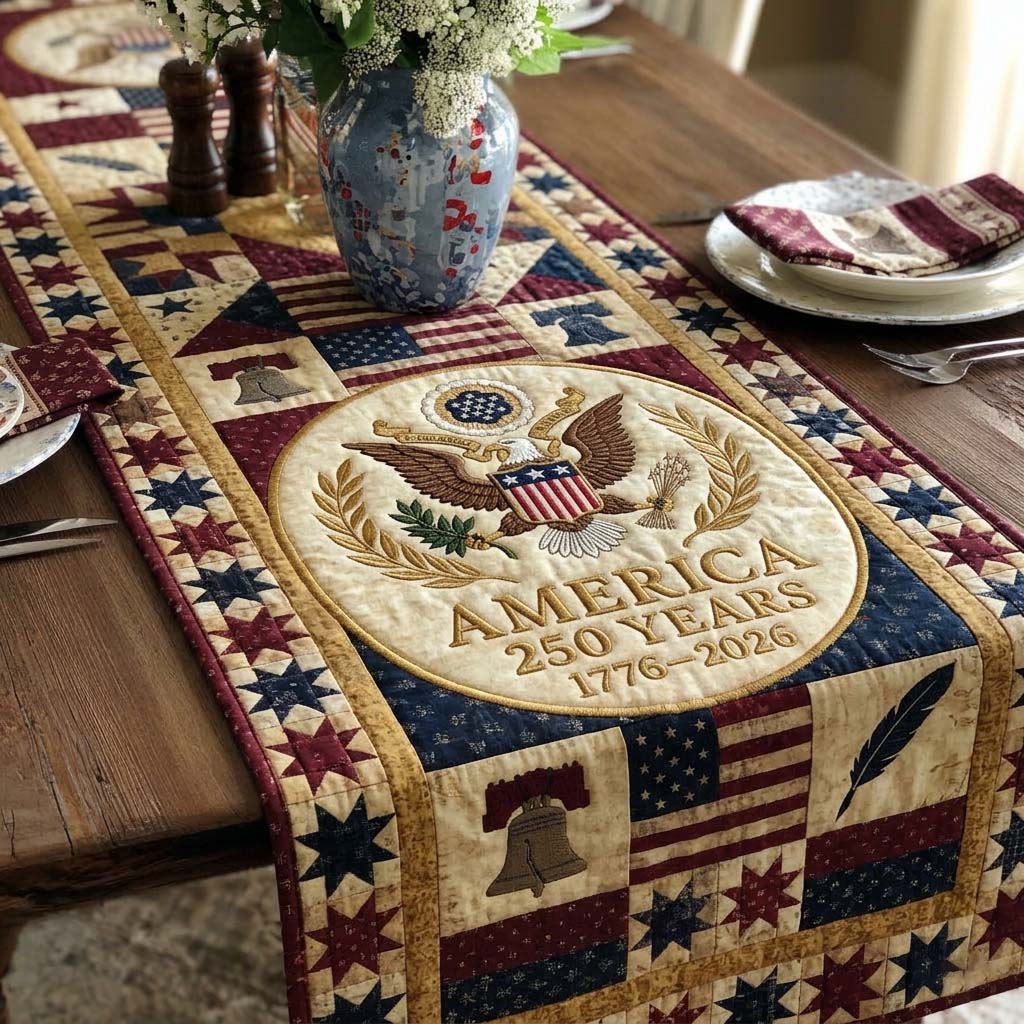 Liberty Crest Quilted Table Runner GFTOHD14737