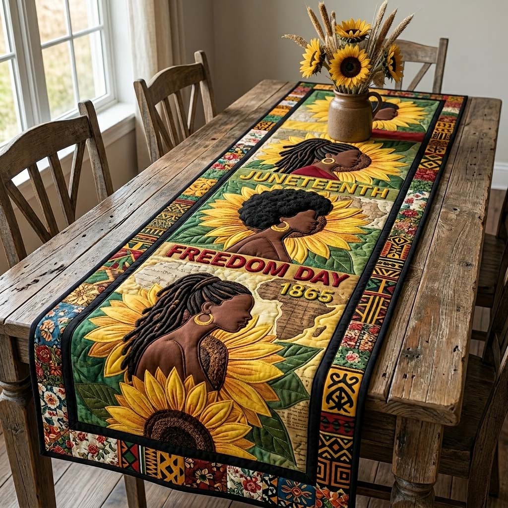 Sunflower Heritage Quilted Table Runner GFTOHD14820