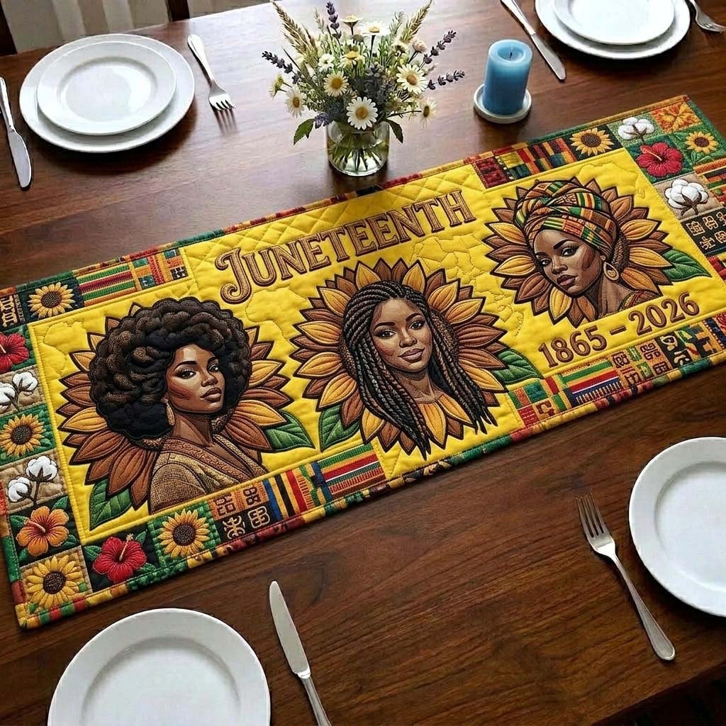 Lion Unity Strength Quilted Table Runner GFTOHD14826