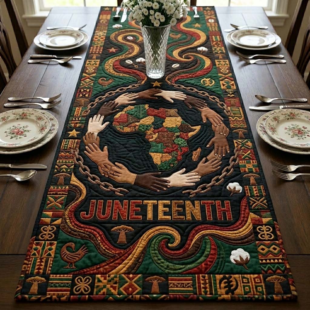Unity Circle Roots Quilted Table Runner GFTOHD14828