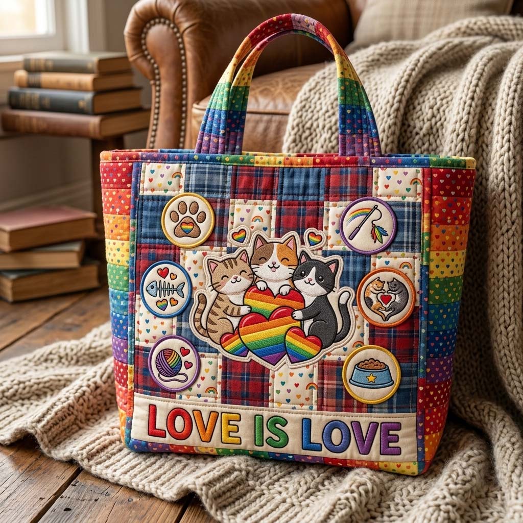 Kitty Pride Quilted Tote Bag GFTOHD14926
