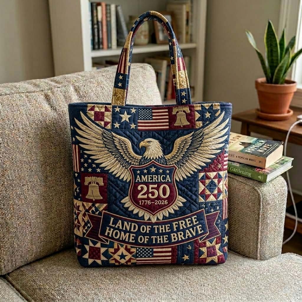Eagle Honor Quilted Tote Bag GFTOHD14941