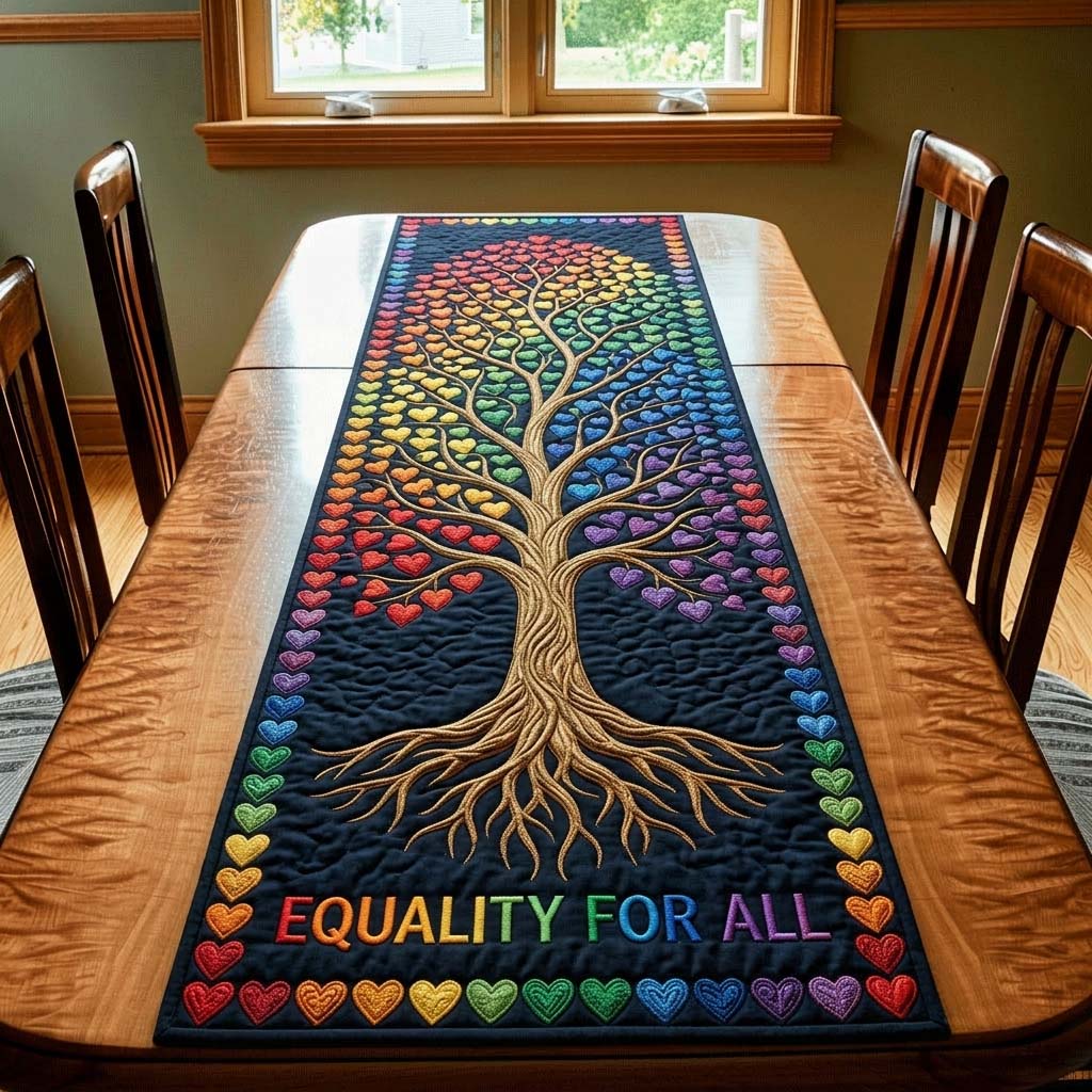 Unity Stars Quilted Table Runner GFTOHD14956